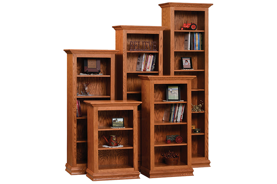 traditional bookshelves